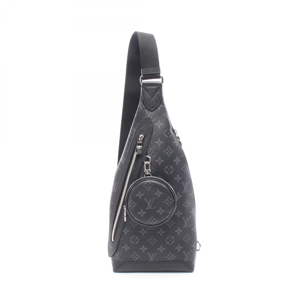 LOUIS VUITTON duo sling Waist bum bag M30936 Taigarama leather Noir Used mens