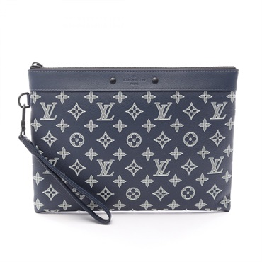 LOUIS VUITTON Pochette To Go business clutch bag M83382 Monogram Shadow leather