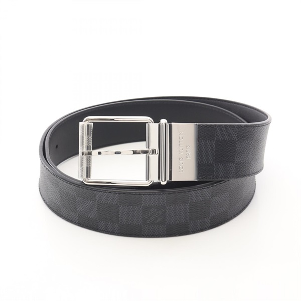 LOUIS VUITTON Ceinture 40mm belt reversible M9156 Damier graphite SHW leather LV