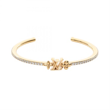 LOUIS VUITTON Rigid LV Iconic bangle bracelet #M GHW used women
