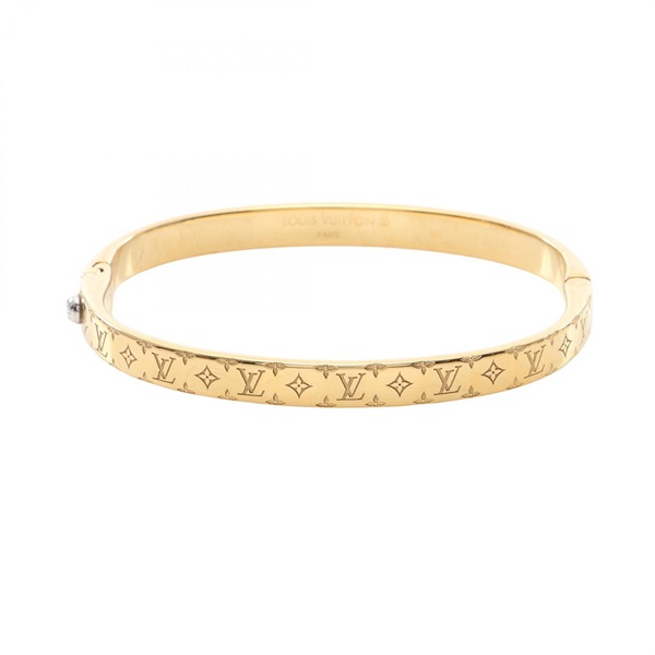 LOUIS VUITTON bracelet bangle nanogram M 17cm GHW used