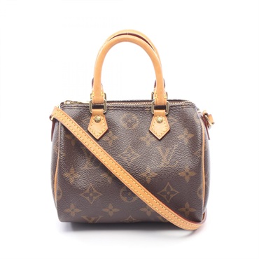 LOUIS VUITTON Nano Speedy Crossbody Shoulder Bag M61252 Monogram canvas Used LV