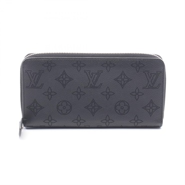 LOUIS VUITTON Zippy wallet Around long purse M61867 Mahina leather Noir used
