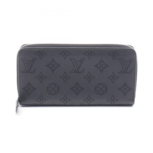 LOUIS VUITTON Zippy wallet Around long purse M61867 Mahina leather Noir used