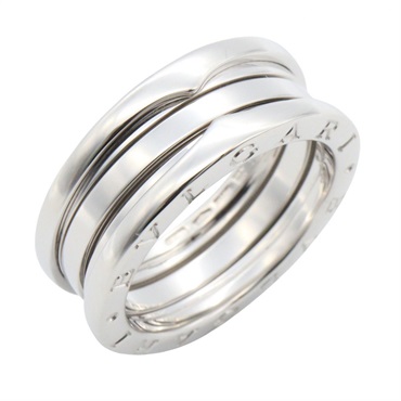BVLGARI B-zero1 Ring 3 bands 18KWG White Gold Used Unisex US sie #58