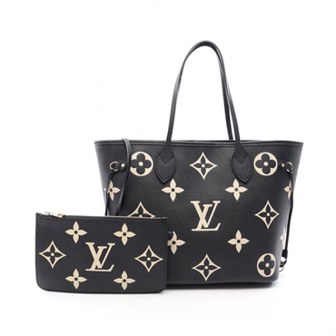 LOUIS VUITTON Neverfull MM Tote shoulder Bag M58907 Monogram empreinte leather