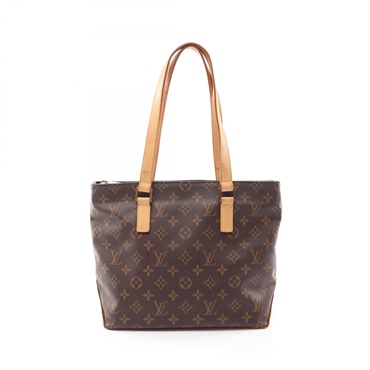LOUIS VUITTON Cabas piano Shoulder Bag M51148 Monogram leather Brown Used Women