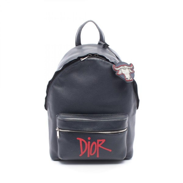 Christian DIOR Shawn Stussy RIDER Rucksack Backpack 1ESBA088GDS_H00E leather