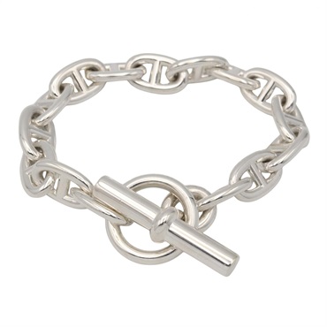 HERMES Chaine d'Ancre MM Bracelet 15 Links Silver925 Used unisex