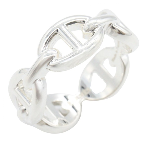 HERMES Chaine dancre PM Ring Silver925 Preowned Women US size 6.25 #53