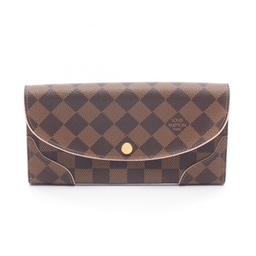 LOUIS VUITTON Portefeuille Caïssa Bifoldpurse N61227 Damier canvas Brown Pink LV