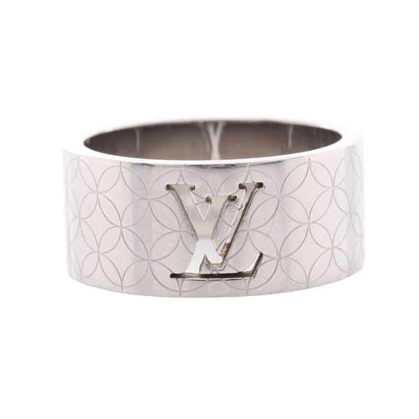 LOUIS VUITTON Bague Champs-Elysees Ring Metal Used Women #7.5 #XS