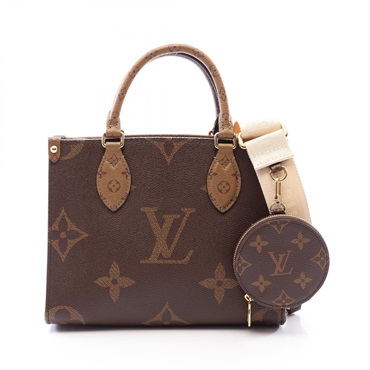 LOUIS VUITTON On the Go PM shoulder Handbag M46373 Monogram Giant Reverse used