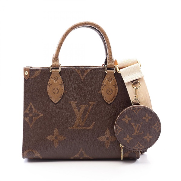 LOUIS VUITTON On the Go PM shoulder Handbag M46373 Monogram Giant Reverse used