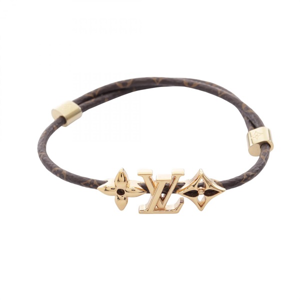 LOUIS VUITTON LV Iconic Bracelet 24.5cm M8807Z Gold Plated PVC Used Women