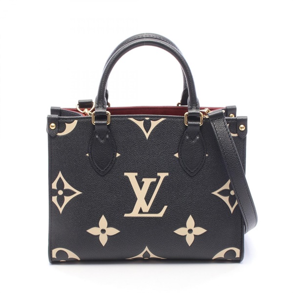 LOUIS VUITTON OnTheGo PM Bicolor shoulder crossbody Handbag M45659 leather used