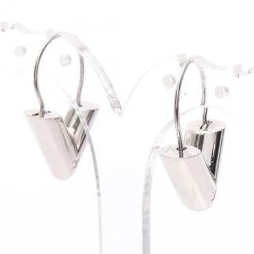 LOUIS VUITTON Essential V Pierced earrings Stainless Steel Used women LV