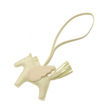 HERMES Rodeo Pegase PM charm W Swift leather Agneau milo Jaune milton Used