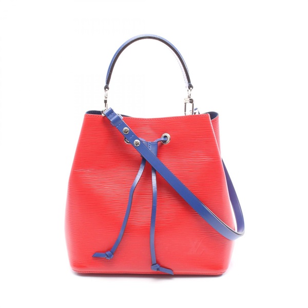 LOUIS VUITTON Neonoe crossbody drawstring Handbag M54365 Epi Coquelicot blue LV