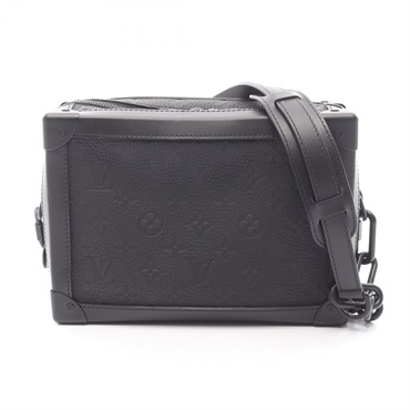 LOUIS VUITTON Soft Trunk Shoulder crossbody Bag M55700 Monogram Taurillon Noir