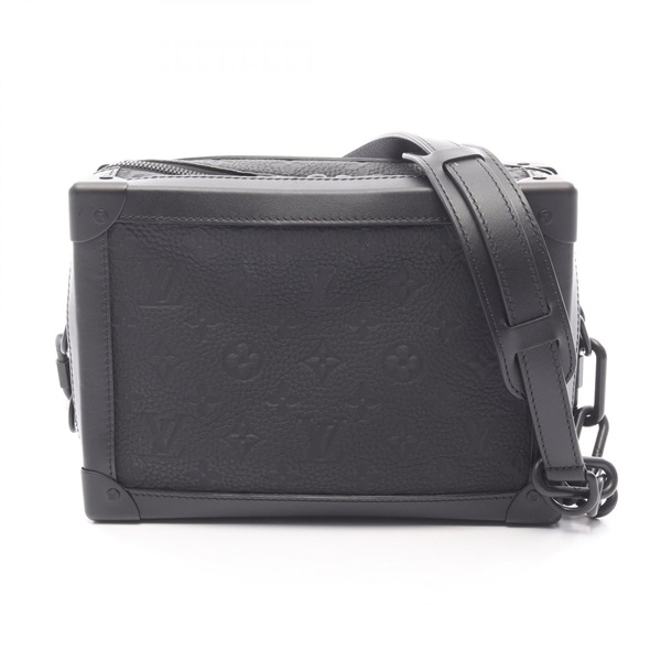 LOUIS VUITTON Soft Trunk Shoulder crossbody Bag M55700 Monogram Taurillon Noir
