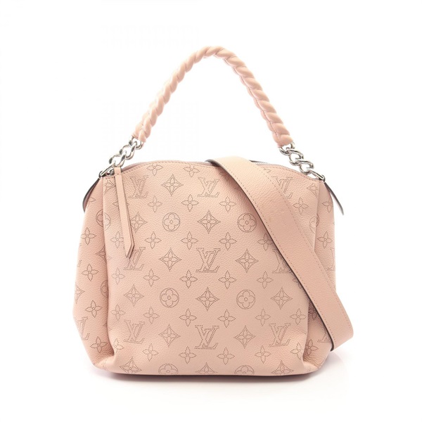 LOUIS VUITTON Babylon Chain BB Crossbody Handbag M51219 Mahina Leather Used LV