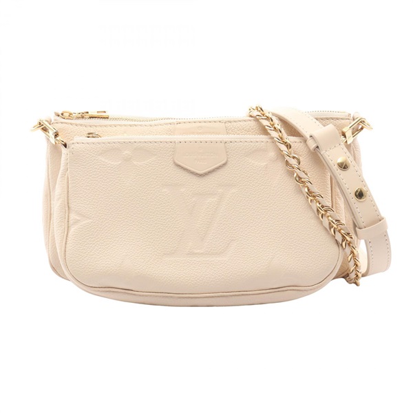 LOUIS VUITTON Multi Pochette Accessoires Shoulder Handbag M46568 leather Used LV