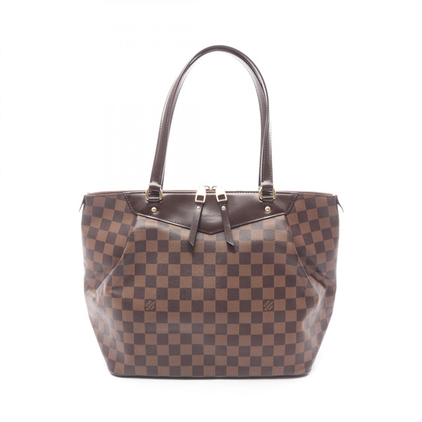 LOUIS VUITTON Westminster GM Tote Shoulder Bag N41103 Damier Ebene Canvas Used