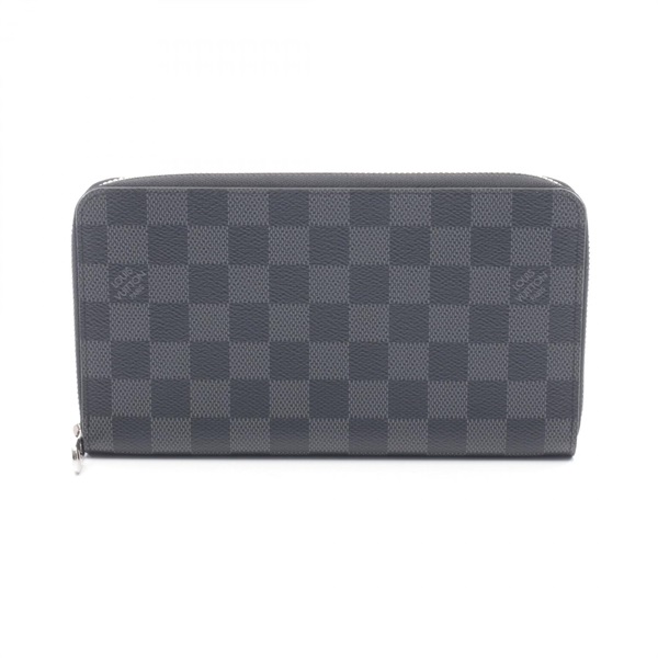 LOUIS VUITTON Zippy Organizer NM Around long Wallet N60111 Damier graphite Used