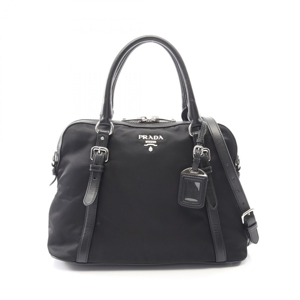 PRADA TESSUTO SOFT CALF Shoulder Crossbody Tote Hadbag BL0912 canvas leather