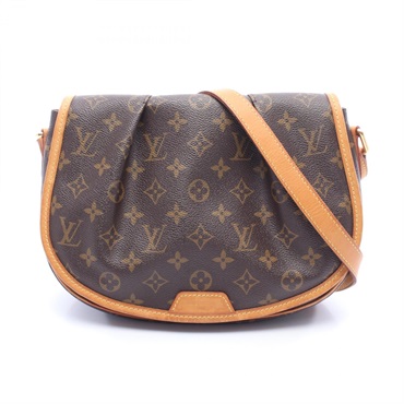 LOUIS VUITTON Menilmontant PM Crossbody Shoulder Bag M40474 Monogram canvas Used
