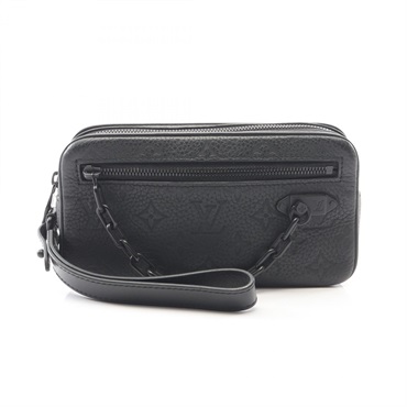 LOUIS VUITTON Pochette Volga business clutch bag M55703 Monogram Taurillon Noir