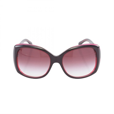 CHANEL COCO Mark Gradient Lens Sunglasses 5183-A Plastic Bordeaux Used Women CC