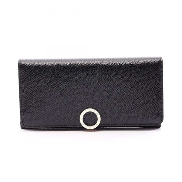 BVLGARI Bulgari Bulgari Bifold purse wallet 30412 leather Black Used mens