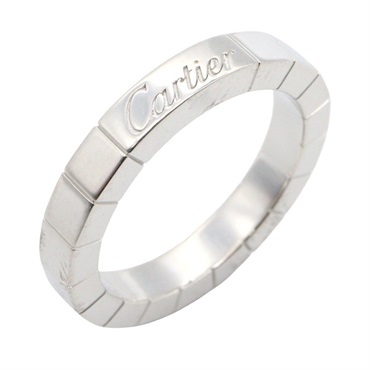 CARTIER Lanieres Ring 18KWG White Gold Used women US size 4.25 #48