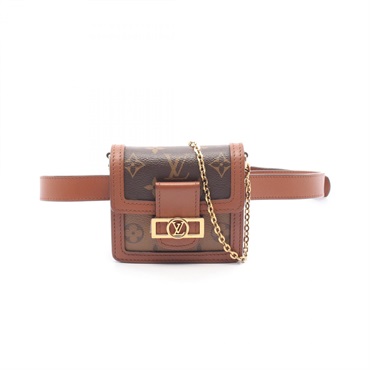 LOUIS VUITTON Dauphine BB bum Waist belt bag M68621 Monogram Reverse leather LV