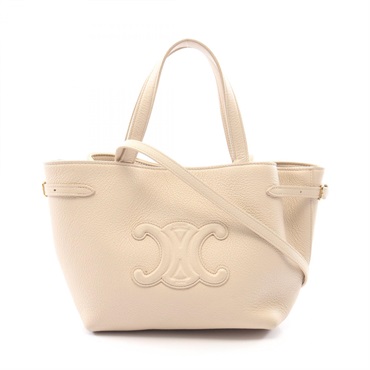 CELINE Mini Cabas Anais Cuir Triomphe Crossbody Tote Handbag 118613ENY02PA Used