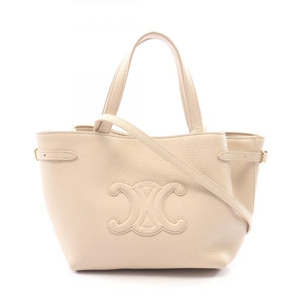 CELINE Mini Cabas Anais Cuir Triomphe Crossbody Tote Handbag 118613ENY02PA Used