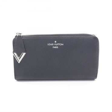 LOUIS VUITTON Portefeuille Comet Parnasséa wallet M60146 leather Black Used LV