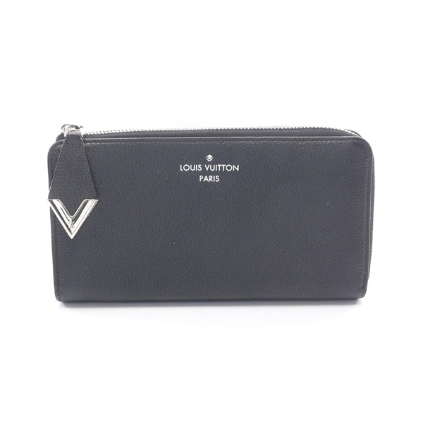 LOUIS VUITTON Portefeuille Comet Parnasséa wallet M60146 leather Black Used LV