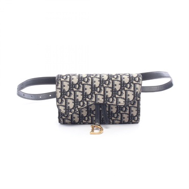 Christian Dior SADDLE Oblique Belt Pouch Waist bag S5619CTZQ M928 canvas leather