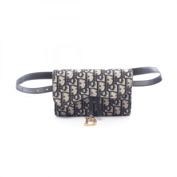 Christian Dior SADDLE Oblique Belt Pouch Waist bag S5619CTZQ M928 canvas leather