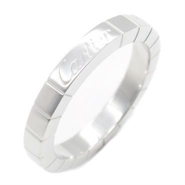 CARTIER Laniere Ring 18KWG White Gold Used unisex US size 5.7 #51