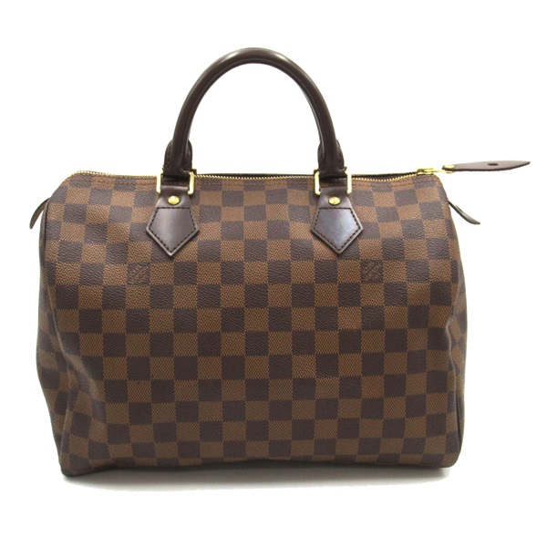 LOUIS VUITTON Speedy 30 Hand bag N41531 Damier canvas Brown Ebene Used