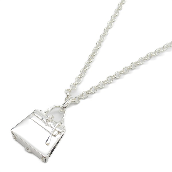 HERMES Kelly Necklace Pendant Silver925 Used women