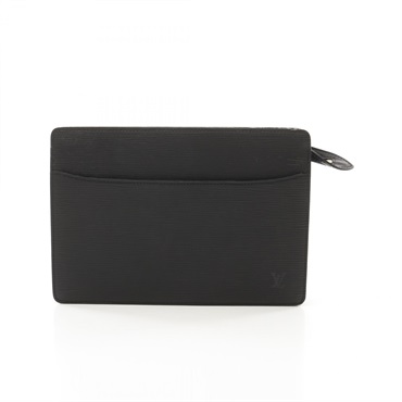 LOUIS VUITTON Pochette Homme Business clutch bag M52522 Epi leather Black Used