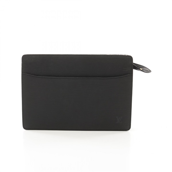 LOUIS VUITTON Pochette Homme Business clutch bag M52522 Epi leather Black Used