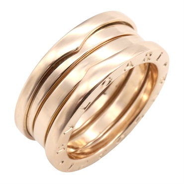 BVLGARI B-zero1 ring 3 bands 18KPG Pink Rose Gold Used unisex US size 6.25 #53