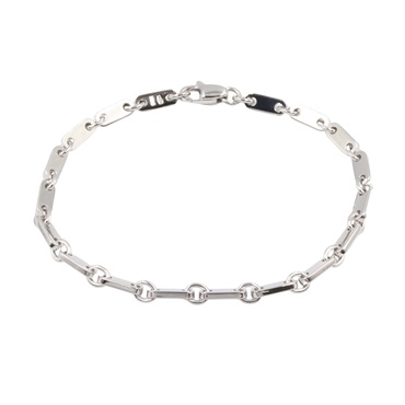 CARTIER Figaro Bracelet 18KWG White Gold Used unisex