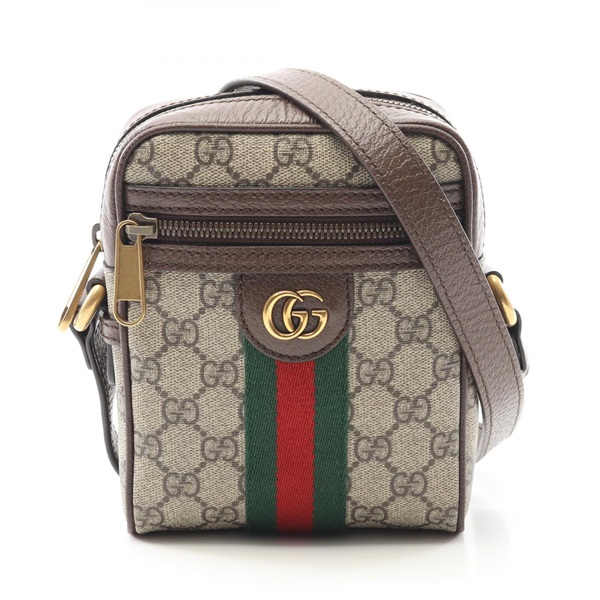 GUCCI Ophidia GG Supreme Crossbody Shoulder Bag 598127 Canvas Beige Brown Multi